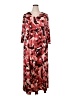 Catherines Print Red Casual Dress Size 2X - photo 1