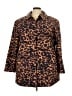 ELOQUII Animal Print Brown Coat Size 22 Plus - photo 1