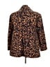 ELOQUII Animal Print Brown Coat Size 22 Plus - photo 2