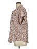 Timeson Floral Tan Short Sleeve Blouse Size XL - photo 5