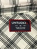 UNTUCKit 100% Cotton Checkered-gingham Ivory Long Sleeve Blouse Size 16 - photo 7