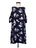 Blue Rain Floral Blue Casual Dress Size S - photo 1