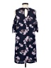 Blue Rain Floral Blue Casual Dress Size S - photo 2