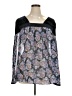 Sundance 100% Silk Blue Long Sleeve Silk Top Size XL - photo 1