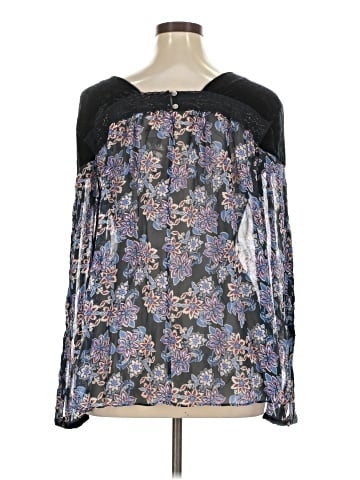 Sundance Long Sleeve Silk Top (view 2)