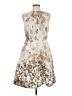 Lands' End Canvas Print Ivory Cocktail Dress Size 8 - photo 2
