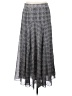 CAbi 100% Polyester Argyle Gray Casual Skirt Size 4 - photo 2