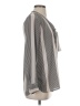 Ann Taylor LOFT 100% Polyester Gray Long Sleeve Blouse Size S - photo 4