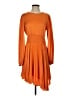 A.L.C. 100% Polyester Solid Orange Cocktail Dress Size 2 - photo 1