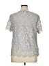 Philosophy Republic Clothing 100% Polyester Silver Short Sleeve Blouse Size XL - photo 2