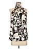 ROMY Silver Sleeveless Blouse Size S - photo 1