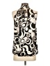 ROMY Silver Sleeveless Blouse Size S - photo 2