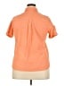 Blair 100% Cotton Orange Short Sleeve Button-Down Shirt Size XL - photo 2