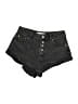 Topshop Black Denim Shorts Size 6 - photo 1