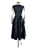 Mac Duggal 100% Polyester Blue Cocktail Dress Size 4 - photo 1