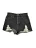 PacSun 100% Cotton Graphic Black Denim Shorts Size 29 waist - photo 1