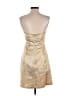 Max and Cleo 100% Polyester Metallic Gold Cocktail Dress Size 4 - photo 2