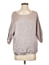 Vince. 100% Silk Gray 3/4 Sleeve Silk Top Size S - photo 1