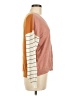 Tribal Color Block Pink Pullover Sweater Size M - photo 4