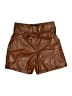 New York & Company 100% Polyester Metallic Brown Shorts Size 10 - photo 1