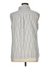 Karl Lagerfeld Paris 100% Polyester Stripes Silver Sleeveless Blouse Size XL - photo 2