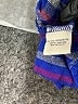 Caffé Marrakesh 100% Rayon Plaid Blue 3/4 Sleeve Button-Down Shirt Size L - photo 8