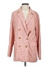 Free People Checkered-gingham Pink Blazer Size XS - photo 1