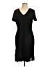 St. John Solid Black Casual Dress Size 10 - photo 1