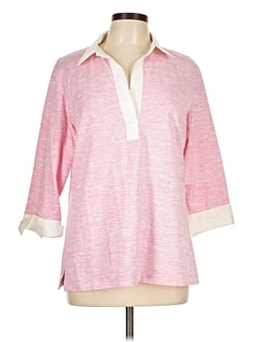 Leggiadro 3/4 Sleeve Button-Down Shirt (view 1)