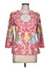 J. McLaughlin Pink 3/4 Sleeve Blouse Size L - photo 1