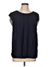 H&M 100% Polyester Black Short Sleeve Blouse Size L - photo 1