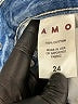 AMO 100% Cotton Blue Denim Shorts Size 24 waist - photo 4