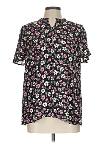 Ann Taylor Factory Short Sleeve Blouse (view 1)