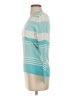 Tommy Hilfiger 100% Pima Cotton Stripes Teal Pullover Sweater Size S - photo 5