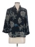Sag Harbor 100% Polyester Floral Black 3/4 Sleeve Blouse Size 8 - photo 1