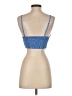 Lusana 100% Cotton Blue Tank Top Size 2 - photo 2