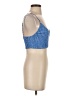 Lusana 100% Cotton Blue Tank Top Size 2 - photo 4