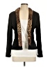 Jessica Howard 100% Polyester Animal Print Brown Black Blazer Size 12 - photo 1