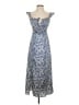 Cinq à Sept 100% Polyester Paisley Blue Casual Dress Size 0 - photo 1