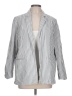 Tahari Stripes Silver Blazer Size L - photo 1