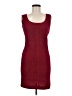 St. John Tweed Burgundy Cocktail Dress Size 6 - photo 1