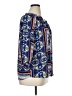 Eclair 100% Polyester Blue 3/4 Sleeve Blouse Size XL - photo 4