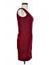 St. John Tweed Burgundy Cocktail Dress Size 6 - photo 4