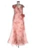 Betsy & Adam 100% Polyester Floral Pink Cocktail Dress Size 14 - photo 1