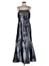 Marsoni Metallic Silver Cocktail Dress Size 14 - photo 1