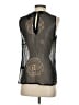 No.6 Store 100% Silk Black Sleeveless Silk Top Size Sm (1) - photo 2