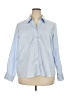 Kasper Blue Long Sleeve Button-Down Shirt Size 20 - photo 1