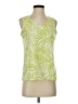 Basic Editions Green Sleeveless Blouse Size S - photo 1