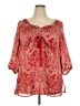 Lane Bryant 100% Polyester Red 3/4 Sleeve Blouse Size 18 - 20 Plus - photo 1