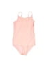 H&M Solid Pink One Piece Swimsuit Size 6X - 7 - photo 1